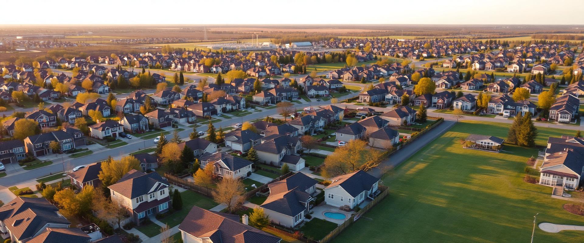 Aerial view of residential properties funded by ProLend Capital